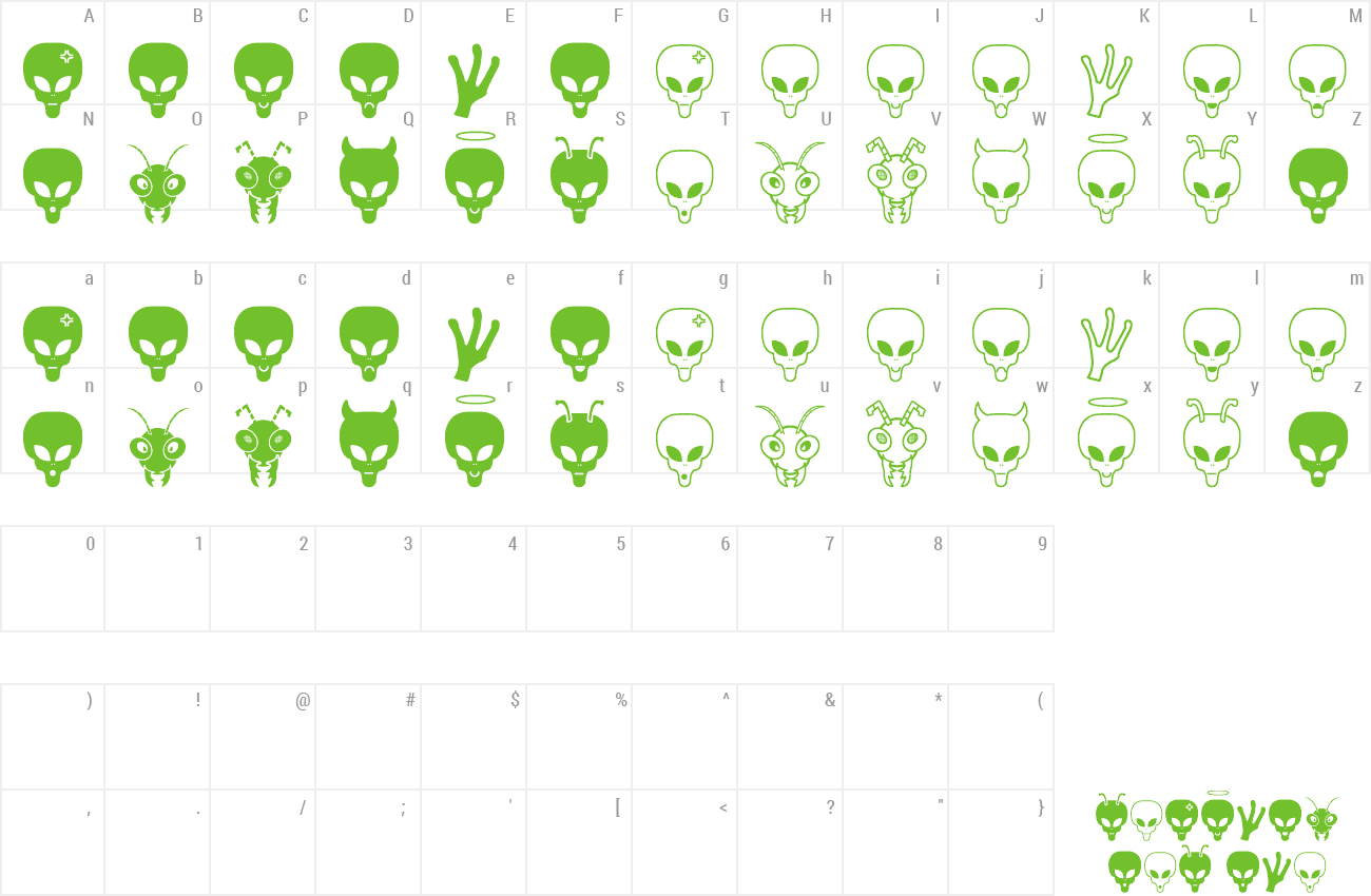 Font Aliens Bats St preview